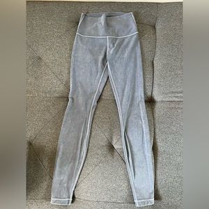 Lululemon full length legging. Heathered light blue. Size 4